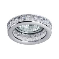 031704 Светильник MONILO INC MR16/HP16 ХРОМ/ПРОЗРАЧНЫЙ