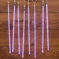 Гирлянда Тающие сосульки светодиодная, 8шт х 50см, шаг 50см, 230 В (с трансформатором) белые светодиоды