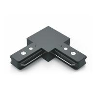 Коннектор Gauss для трековых шинопроводов угловой (L)  черный 1/50