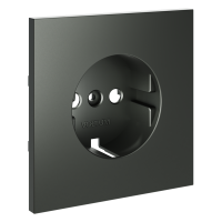 Накладка для розетки с заземлением, S70 (титан)