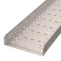 Лоток перфорированный Стандарт INOX (AISI 409) 400х100х3000 (1,0 мм) (6 м/уп) Промрукав