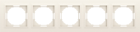 Рамка 5-я, Wave матовый кремовый, серия A07