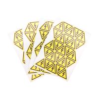 Наклейка знак электробезопасности «Опасность поражения электротоком» 25х25х25мм 100 шт. REXANT