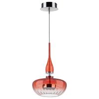 804402 Люстра ASTRA LED 12W 580LM ХРОМ/КРАСНЫЙ 3000K