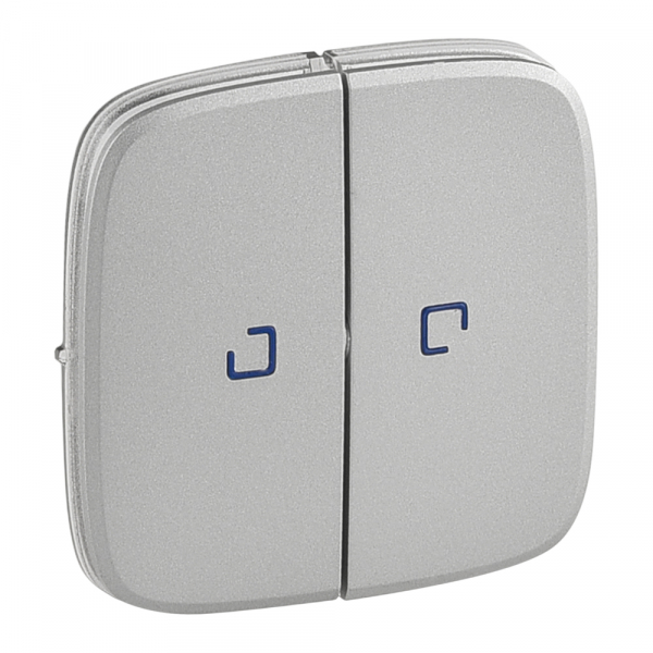 Legrand Valena ALLURE Алюм Клавиша 2-ая с подсветкой/индикацией