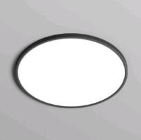 DK6524-BK Накладной светильник THIN, IP40, 50W, 3000K/4000K/6500K, переключатель цветовой температуры на корпусе, черный, полимер