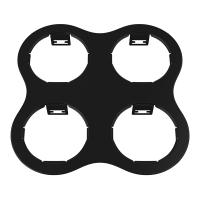 214647 Рамка DOMINO ROUND 2x2 МR16 ЧЕРНЫЙ