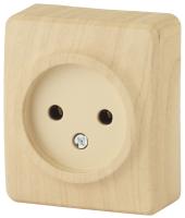 11-2201-11 ЭРА Розетка 2P, 16A-250В, IP20, ОУ, Эра Эксперт, сосна (20/200/3200)