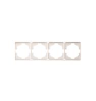 Рамка ROUND 4-постовая перламутр KRANZ