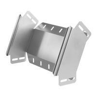 Угол вертикальный внешний 45 градусов Стандарт INOX (AISI 304) 300х80 Промрукав