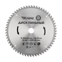 Диск пильный 305 мм х 60 зуб х 32/30 мм KRANZ