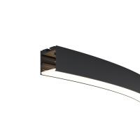 Радиусный профиль 35x35 Ø1500мм 1/8 круга черный