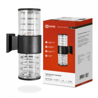 Светильник уличный двусторонний НБУ ART-2хA60-BL алюм под 2хA60 E27 черный IP65 IN HOME