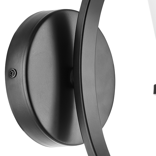 733617 Бра FIACOLLA 1х40W E14 ЧЕРНЫЙ/БЕЛЫЙ