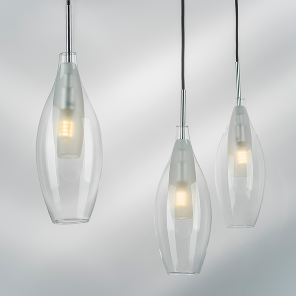 803021 Подвес PENTOLA 1х25W G9 ХРОМ/ПРОЗРАЧНЫЙ