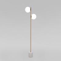 Напольный светильник с мраморным основанием 01158/2 латунь