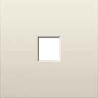 Накладка 1-я для розеток RJ45,TV,SAT, слоновая кость, серия S08