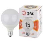 Лампочка светодиодная ЭРА STD LED G95-15W-2700K-E27 E27 / Е27 15Вт шар теплый белый свет
