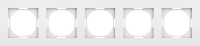 Рамка 5-я, матовый белый, серия A07
