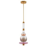 737540  2КОР! Люстра EMISFERO LED 4х6W 1200LM ЗОЛОТО/МУЛЬТИКОЛОР 3000K