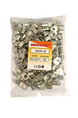 Наконечник кольцевой REXANT НК,  ø10.5 мм, 25 мм², ТМЛ (DIN) 25-10