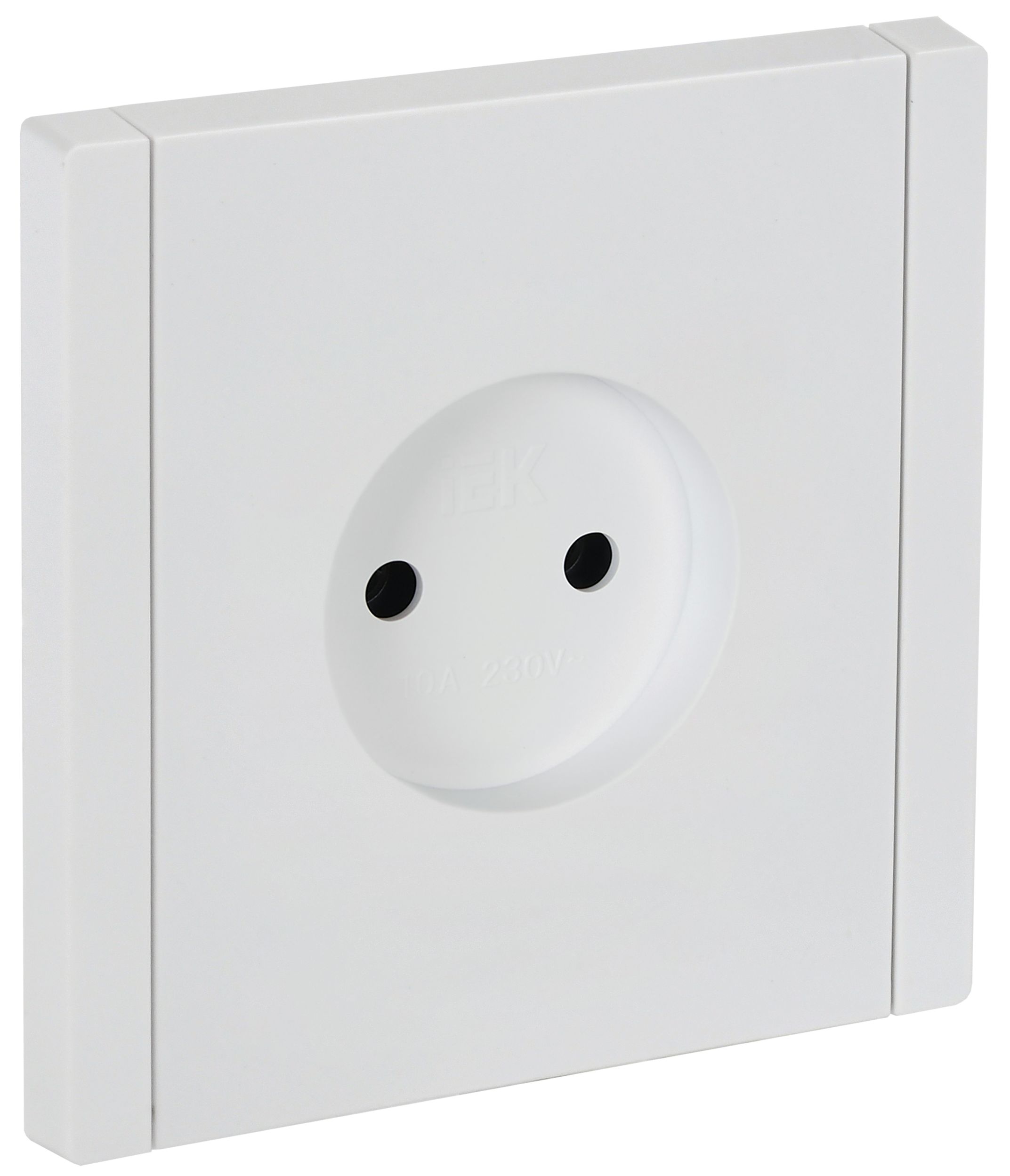 FORTE&PIANO Розетка 1-местная без заземления без защитных шторок винтовое крепление 10А FP218 белый IEK