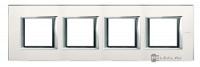 BT Axolute Матовое стекло Рамка 2+2+2+2 мод прямоугольная (надпись горизонтально)