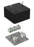 Коробка огнестойкая для кабель-канала 40-0460-FR2.5-10 Е15-Е120 RAL9005 85х85х45 (44 шт/кор) Промрукав