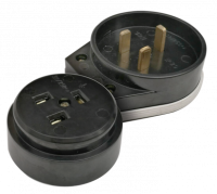 Разъем печной РШ/ВШ карболитовый 32А 250В черный 9114 IN HOME