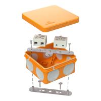 Коробка огнестойкая для о/п двухкомпонентная 60-0210-FR10.0-4 Е15-Е120 RAL2004 80х80х40 (44 шт/кор) Промрукав