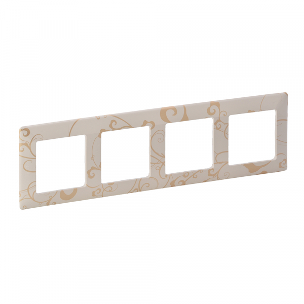 Legrand Valena LIFE Ампир бежевый Рамка 4-ая