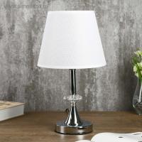 Лампа настольная Алора 1х40Вт Е27 хром 21х21х36 см.   4301489