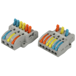 NO-225-408  Клемма ЭРА NO-225-408 проходная разветвительная 222-4136 с рычагами 3/6 полюсов 0.08-2.5/4 мм2 упаковка 15 шт