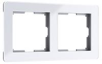 Рамка на 2 поста Acrylic белый / W0022701