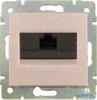 Legrand Valena Крем Розетка комп(RJ45) 1-ая 5 кат.крепление винт.(без лапок)