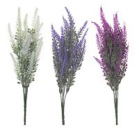 262093 Цветок искусственный Вереск  L10 W10 H38 см  3в. (б/инд.уп.)