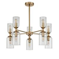 6586/10 MODERNI LN25 89 золото/прозрачный, металл/стекло Люстра подвесная E14 10*40W 220V KASSIA