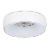 Светильник встраиваемый, GU10, D95xH35мм, IP20, белый, без лампы