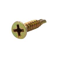 Саморез оконный сверло 3,9х19мм, желтый цинк, короб (500 шт/уп) KRANZ 