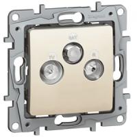 Legrand Etika Сл.кость Розетка TV Звезда