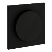 Накладка для светорегулятора поворотно-нажимного, S70 (черный матовый)