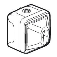 Legrand Plexo Серый Выключатель с цилиндром европейского стандарта  10A