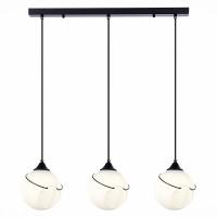 SLE103143-03 Светильник подвесной Черный/Белый E27 3*60W SATTURO