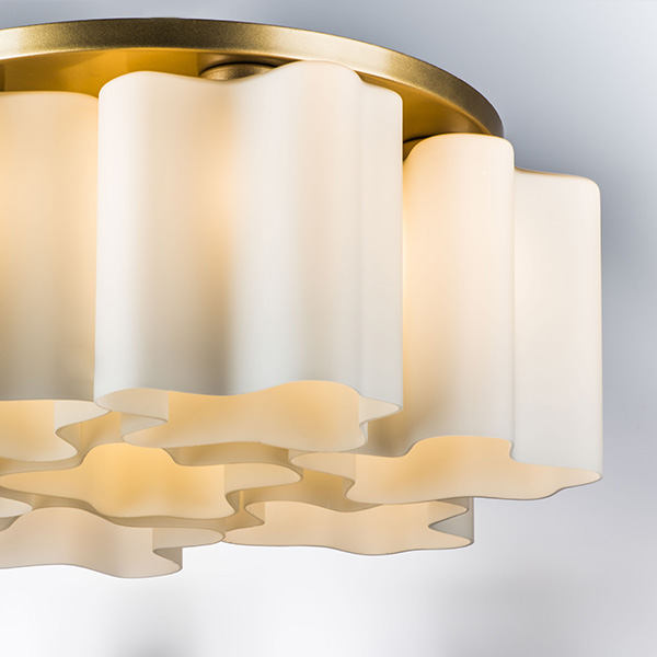 802073 Люстра NUBI 7х40W E27 ШАМПАНЬ/БЕЛЫЙ