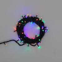 Гирлянда Твинкл Лайт 10 м, 100 LED МУЛЬТИКОЛОР (RGYB), черный ПВХ, IP65, динамика, 230В соединяется NEON-NIGHT (нужен контроллер 217-204)