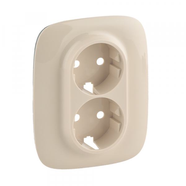 Legrand Valena ALLURE Сл.кость Накладка розетки с/з 2-ной