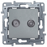 Legrand Etika Алюм Розетка Розетка TV/SAT 2-х кабельная