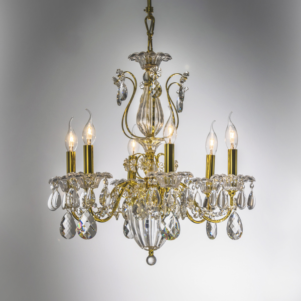 790062 Люстра SCHON 6x60W E14 Gold