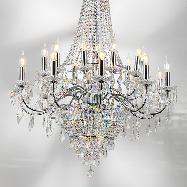 700294 Люстра подвесная CLASSIC 29х60W E14 ХРОМ