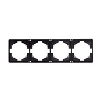 Рамка ROUND 4-постовая оникс KRANZ